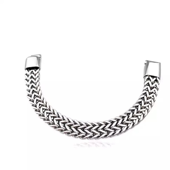 316L Stainless Steel Curb Cuban Link Bracelet - Picture 3 of 7